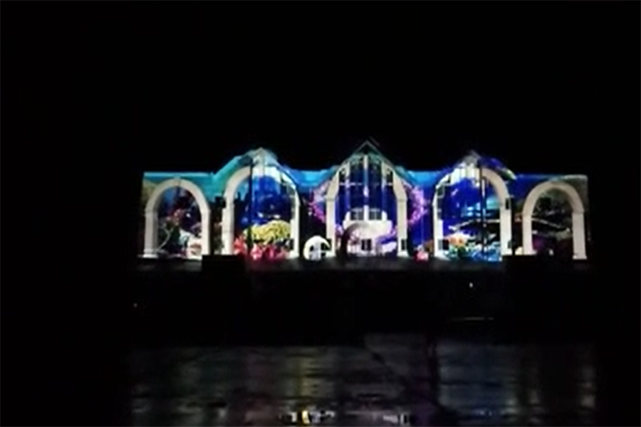 唐山国际旅游岛建筑投影秀